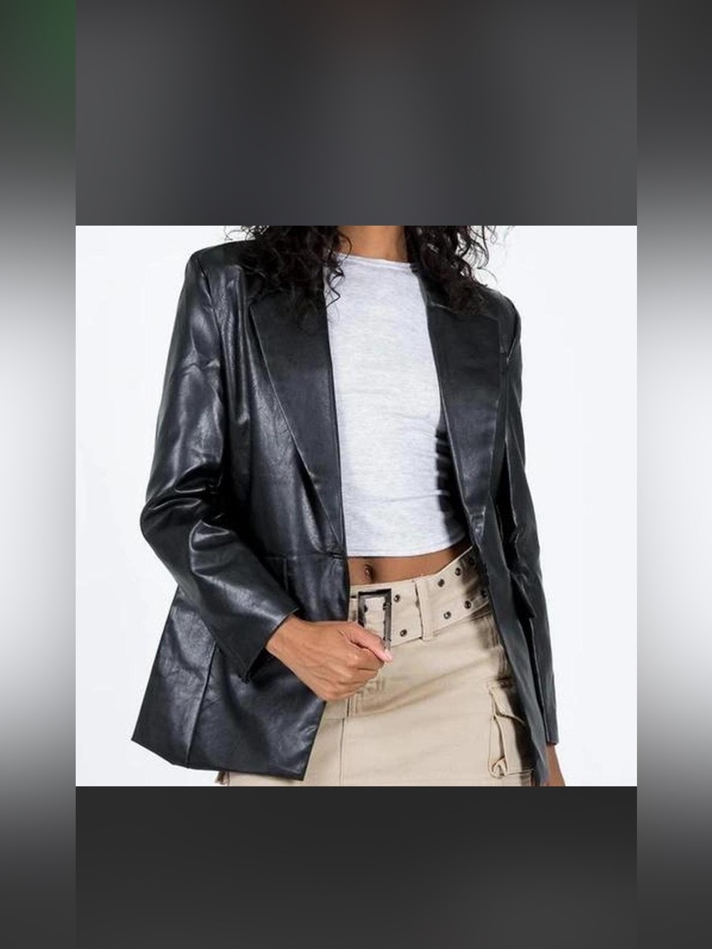 Princess Polly Leather Blazer